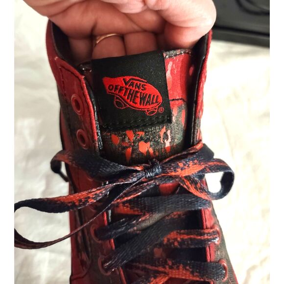 Vans Rare Limited Edition Nightmare On Elm Street Freddy Krueger SK8-Hi Sneakers - Picture 10 of 15